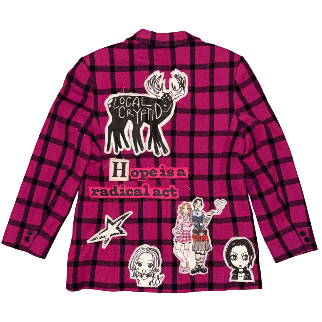 VIVI TARTAN ROOMMATES BLAZER