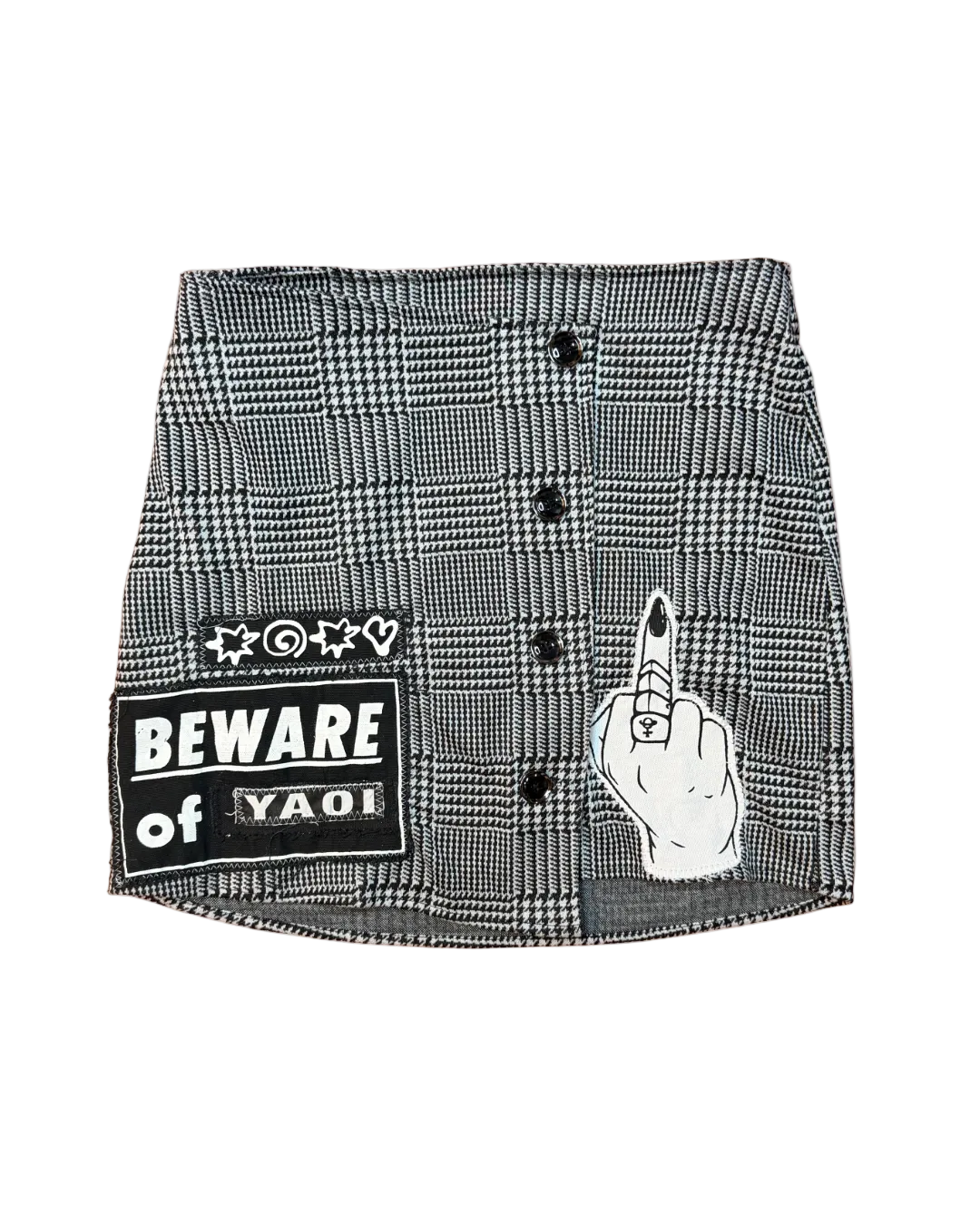 BEWARE OF YAOI B&W SKIRT