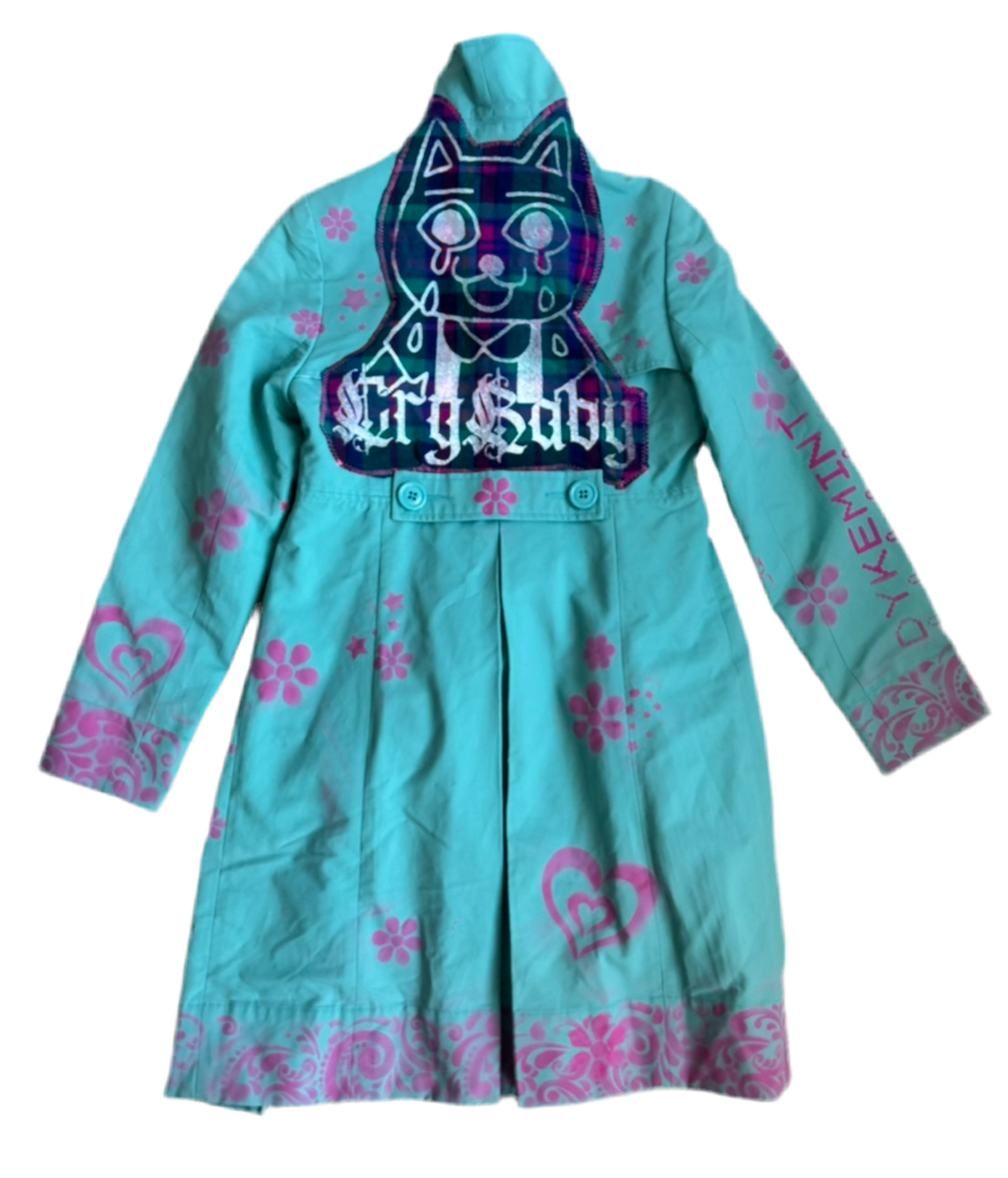 CRYBABY Y2K CERULEAN PEACOAT —NYFW