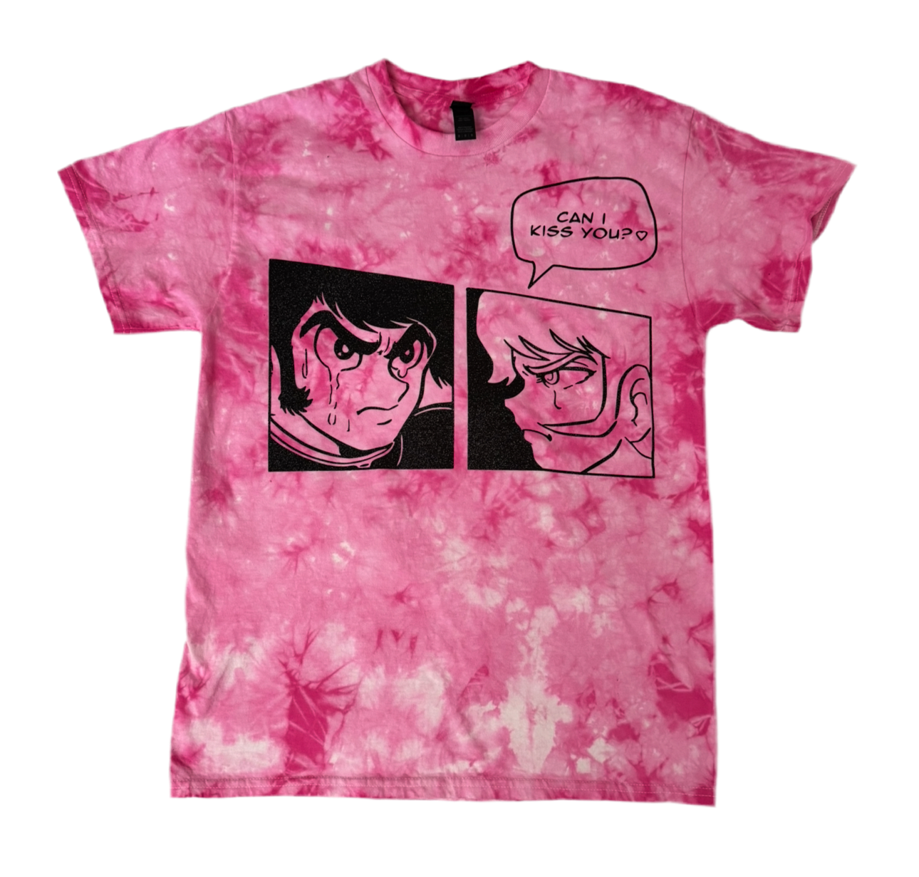 “Can I Kiss You?” Gay Devil Men Tie Dye Tee