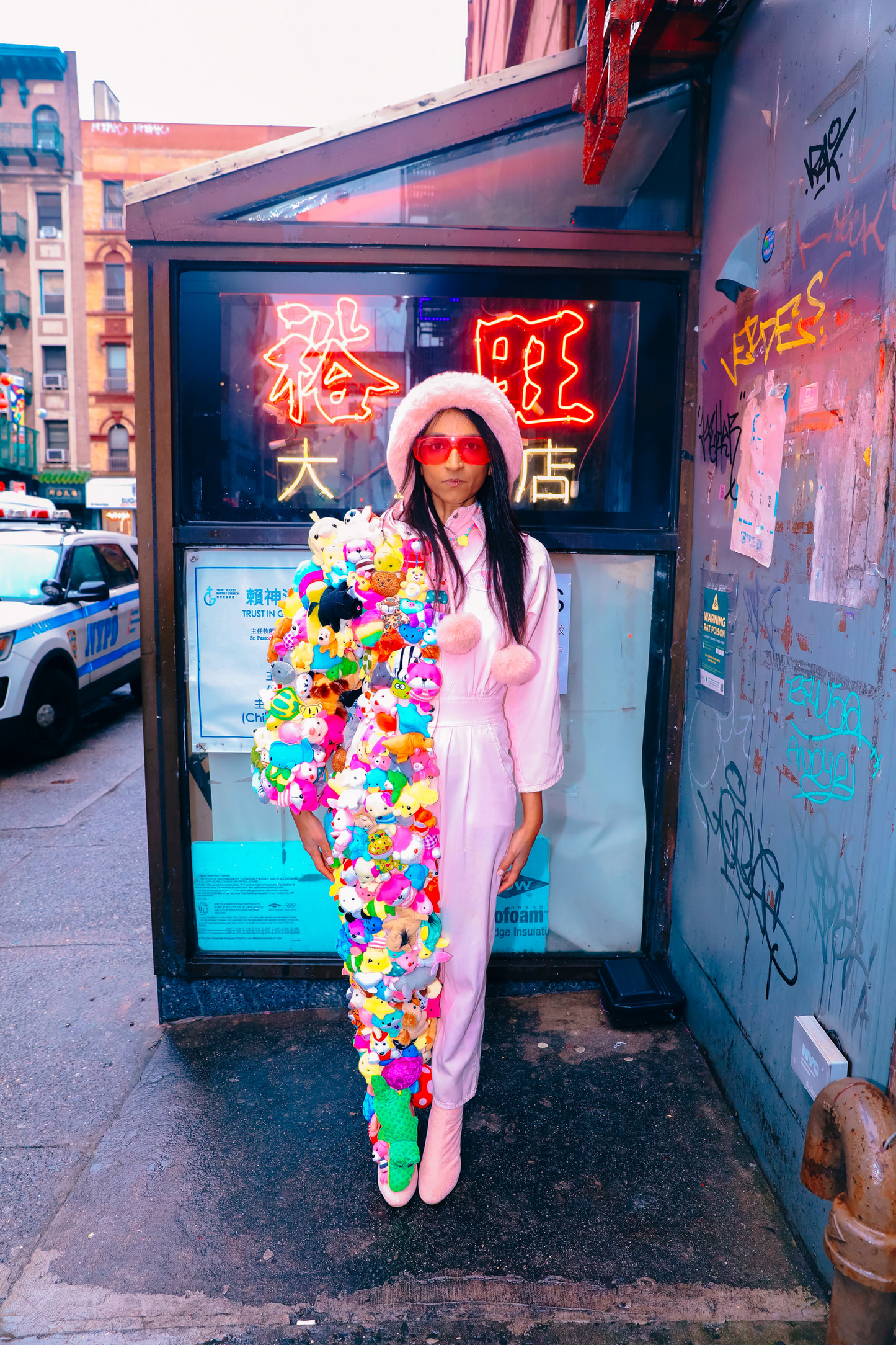 PLUSHY VINTAGE JUMPSUIT —NYFW