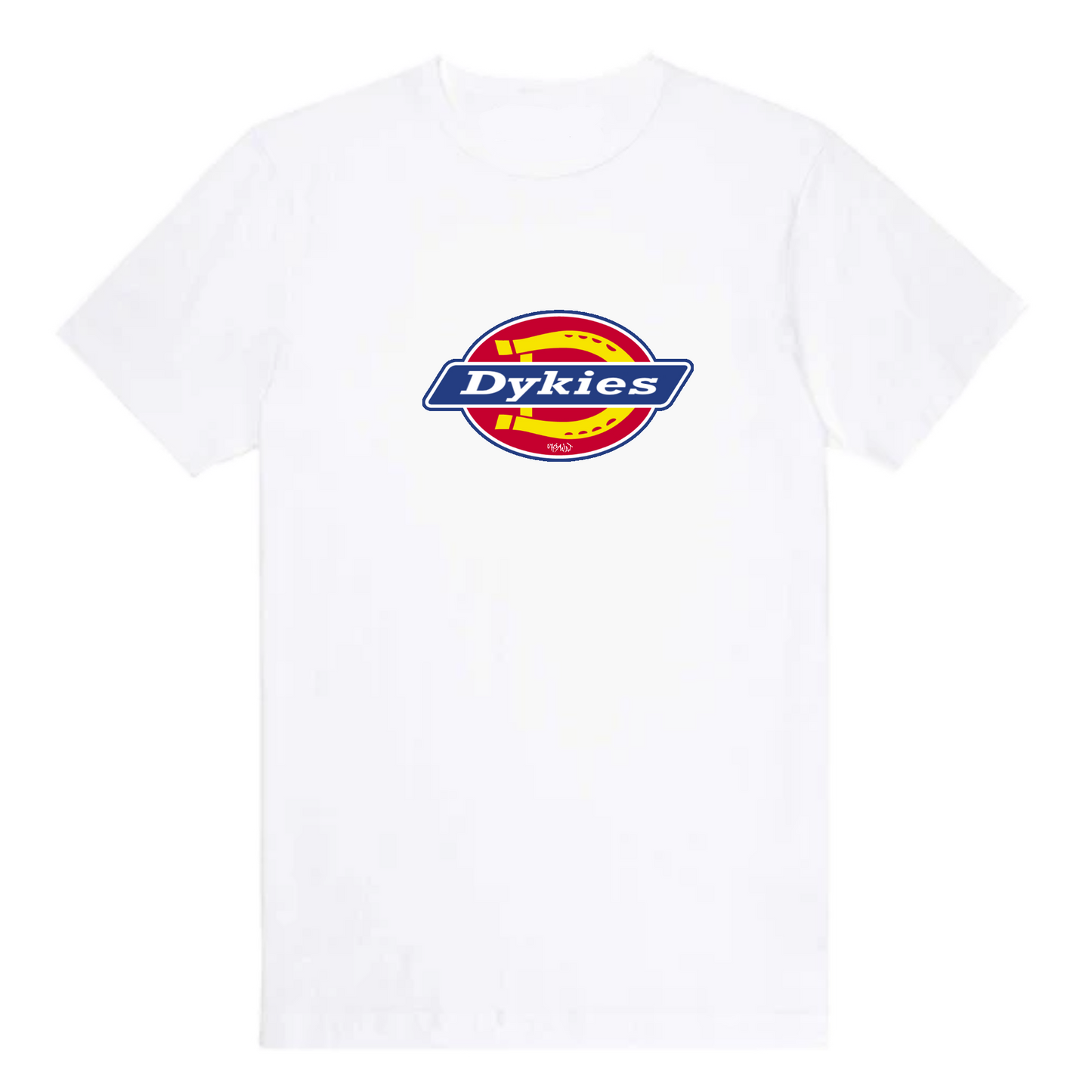Dykies parody logo t shirt