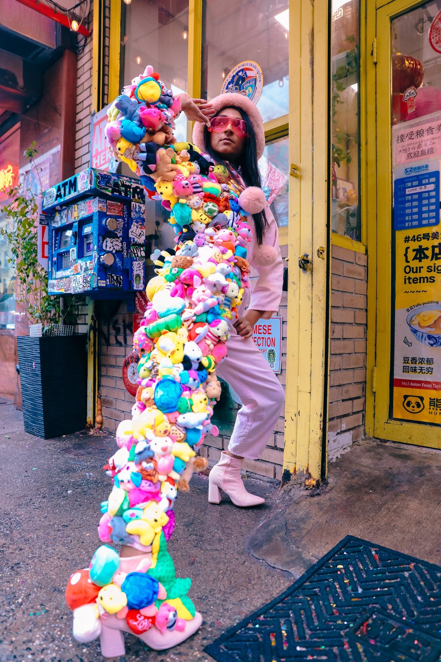 PLUSHY VINTAGE JUMPSUIT —NYFW
