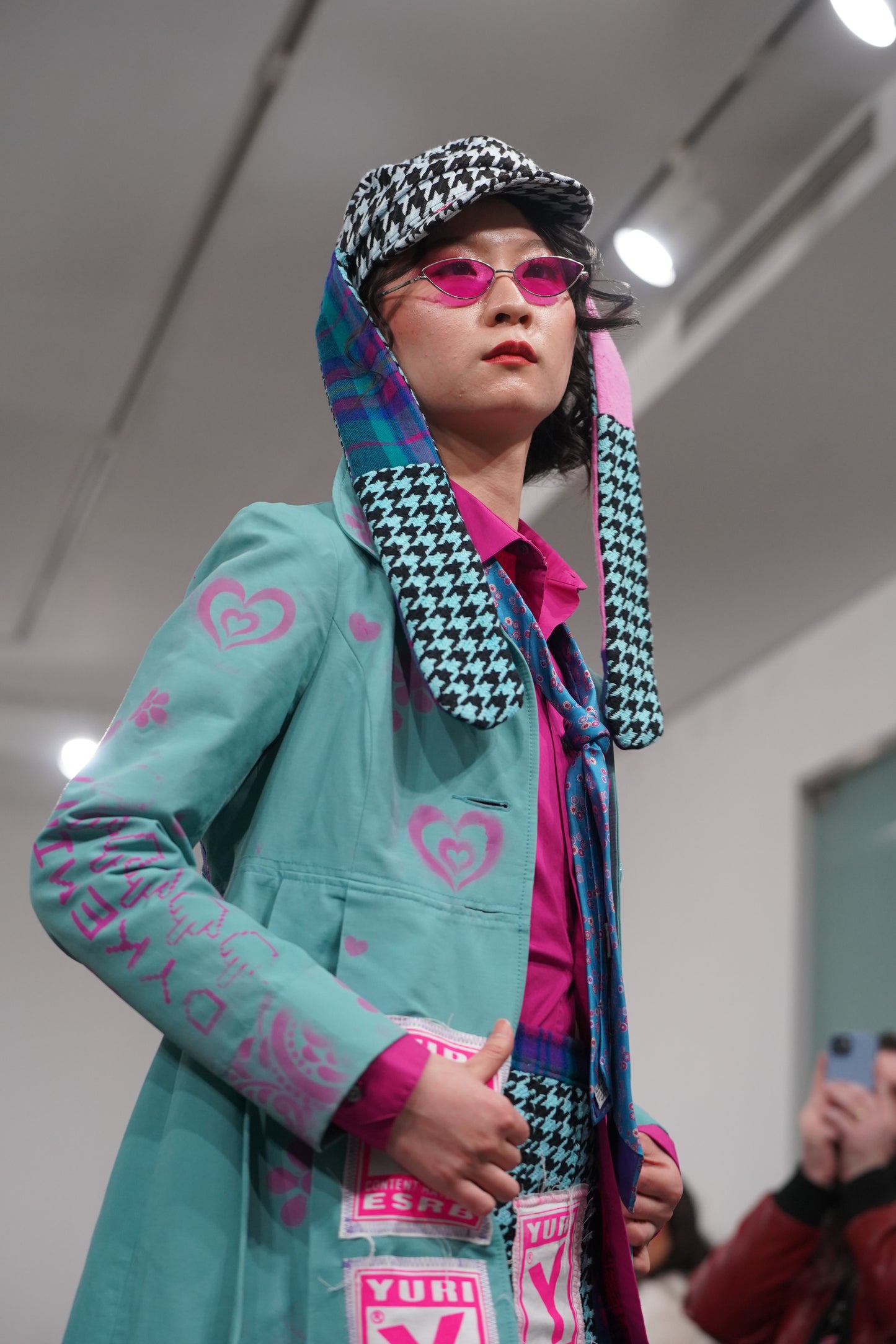 CRYBABY Y2K CERULEAN PEACOAT —NYFW