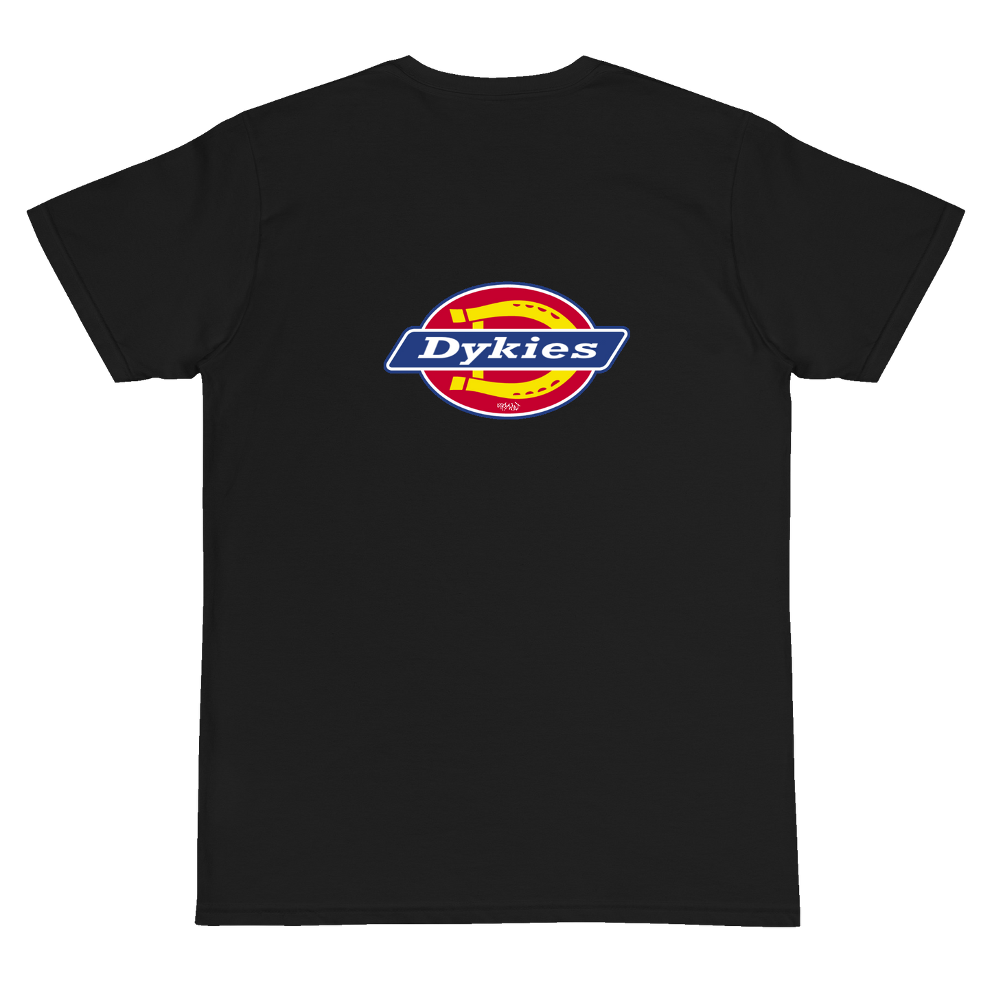 Dykies parody logo t shirt