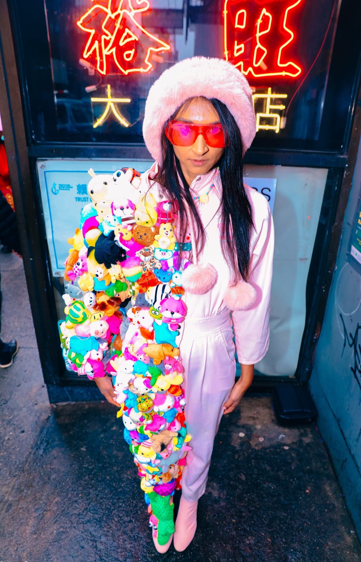 PLUSHY VINTAGE JUMPSUIT —NYFW
