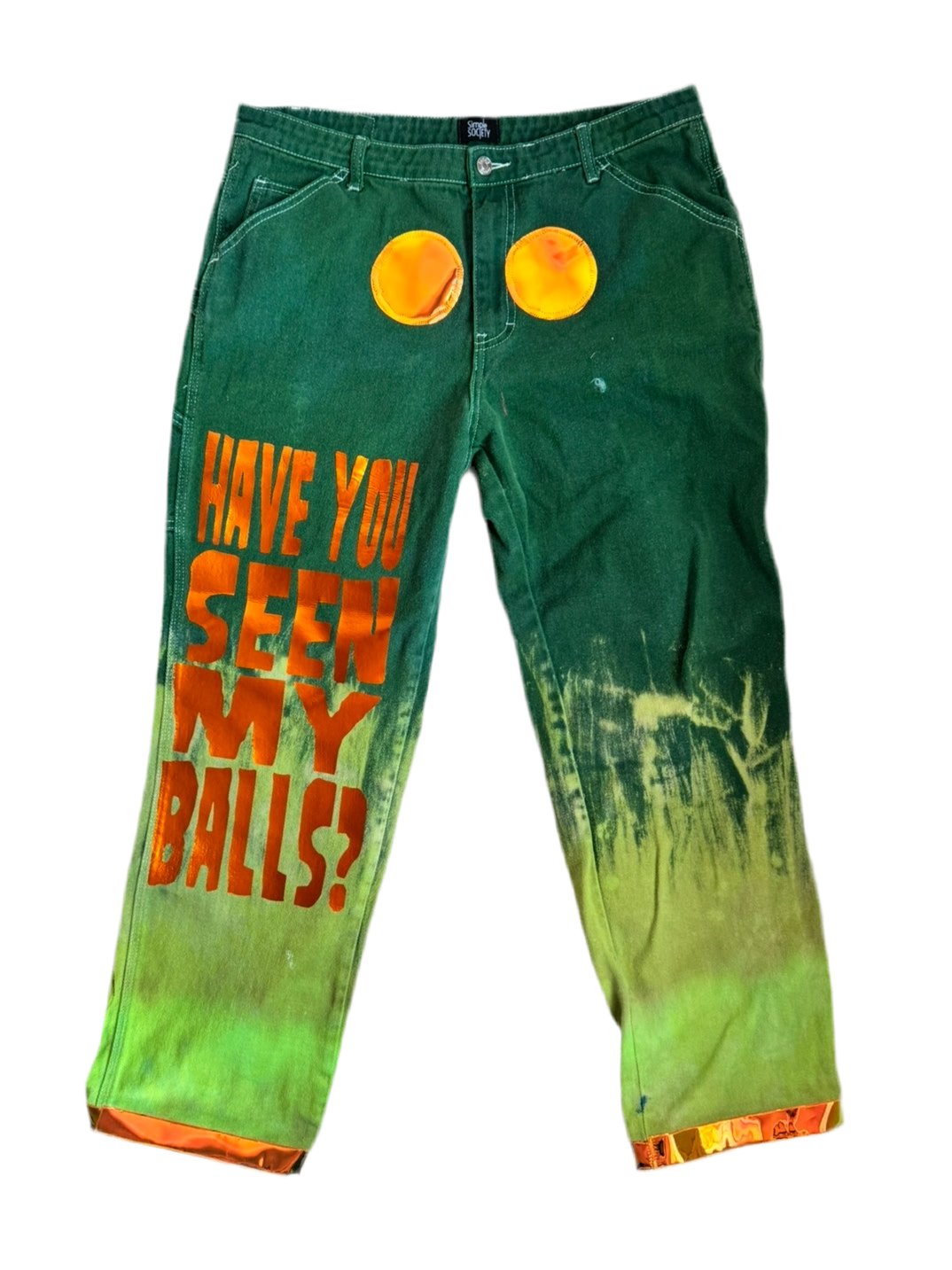 HAVE YOU SEEN MY BALLS? GREEN JEANS —NYFW