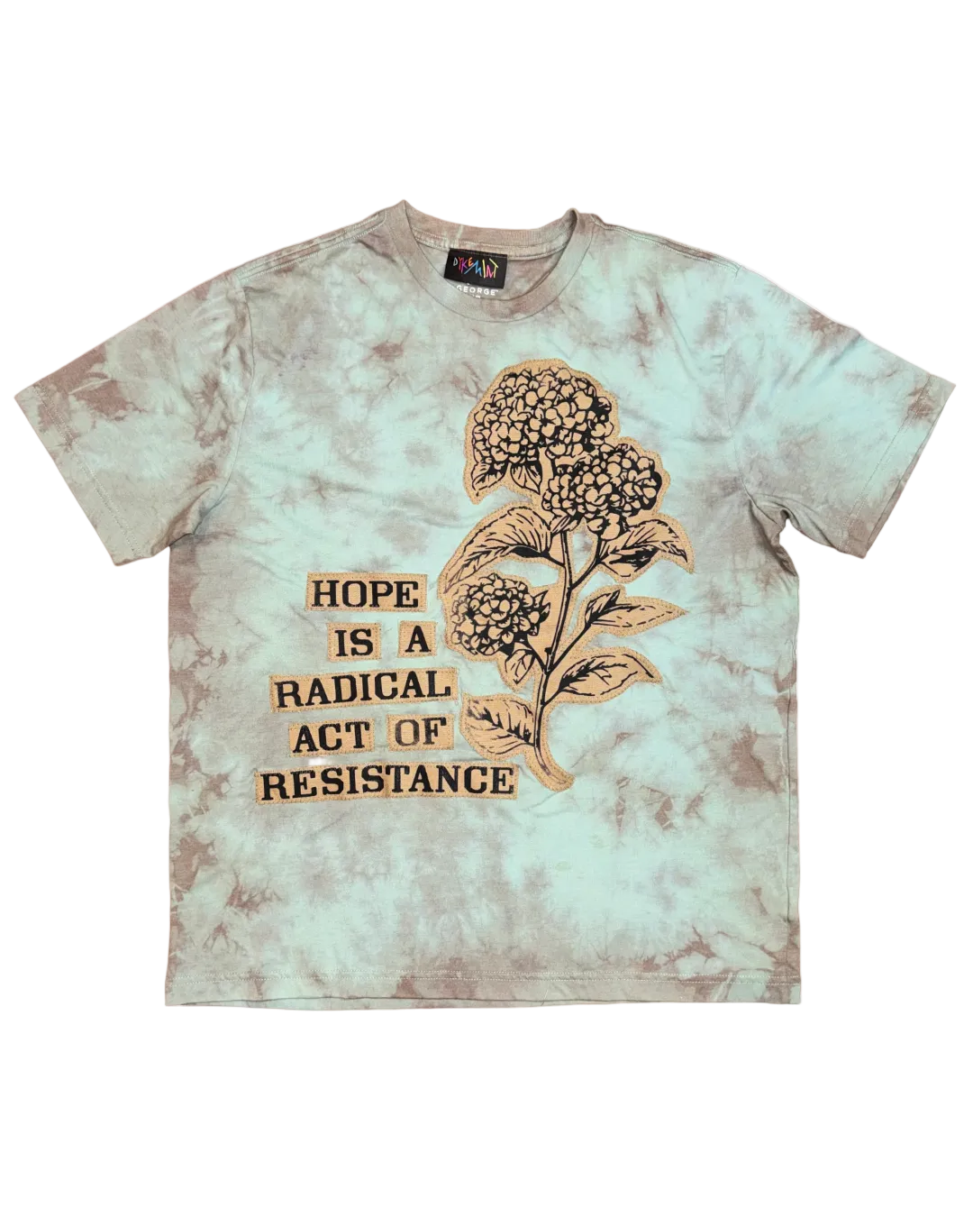 RADICAL HOPE TAUPE AND BLUE TEE