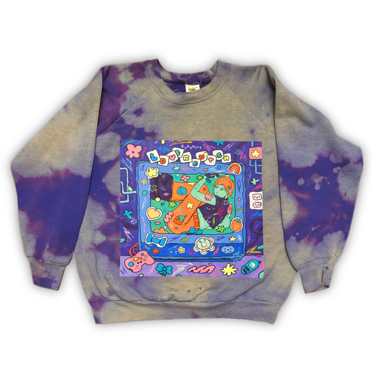 LOVERBUTCH BLEACHED ALBUM CREWNECK