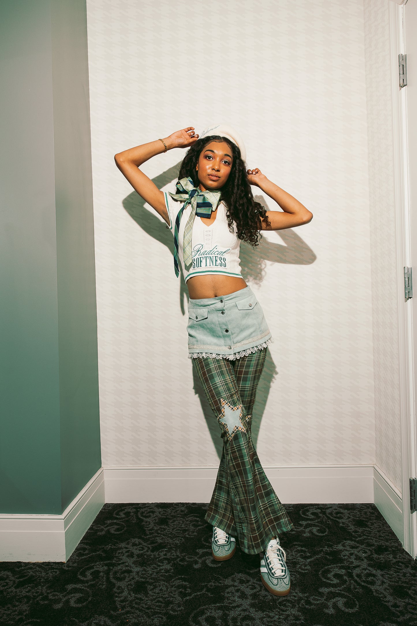 PLAID STAR PANTS