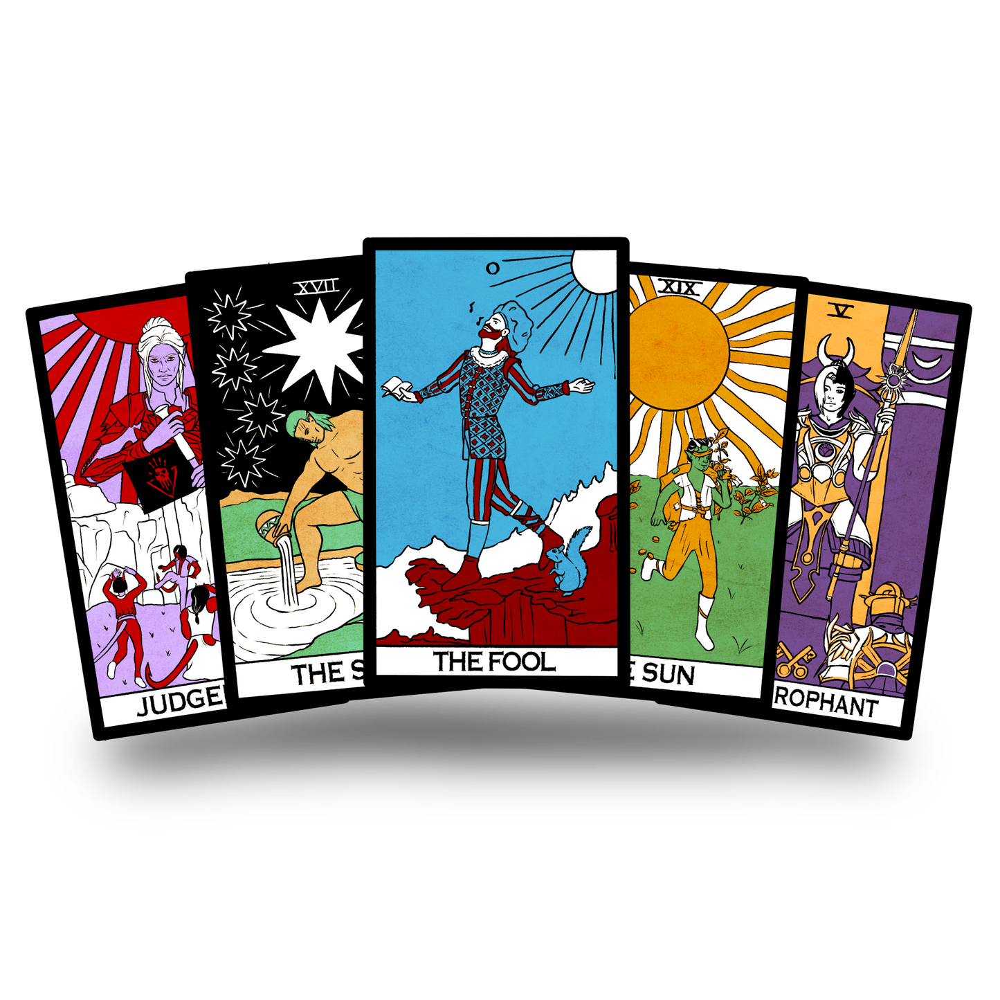 TRADITIONAL STYLE BGDND TAROT CARDS