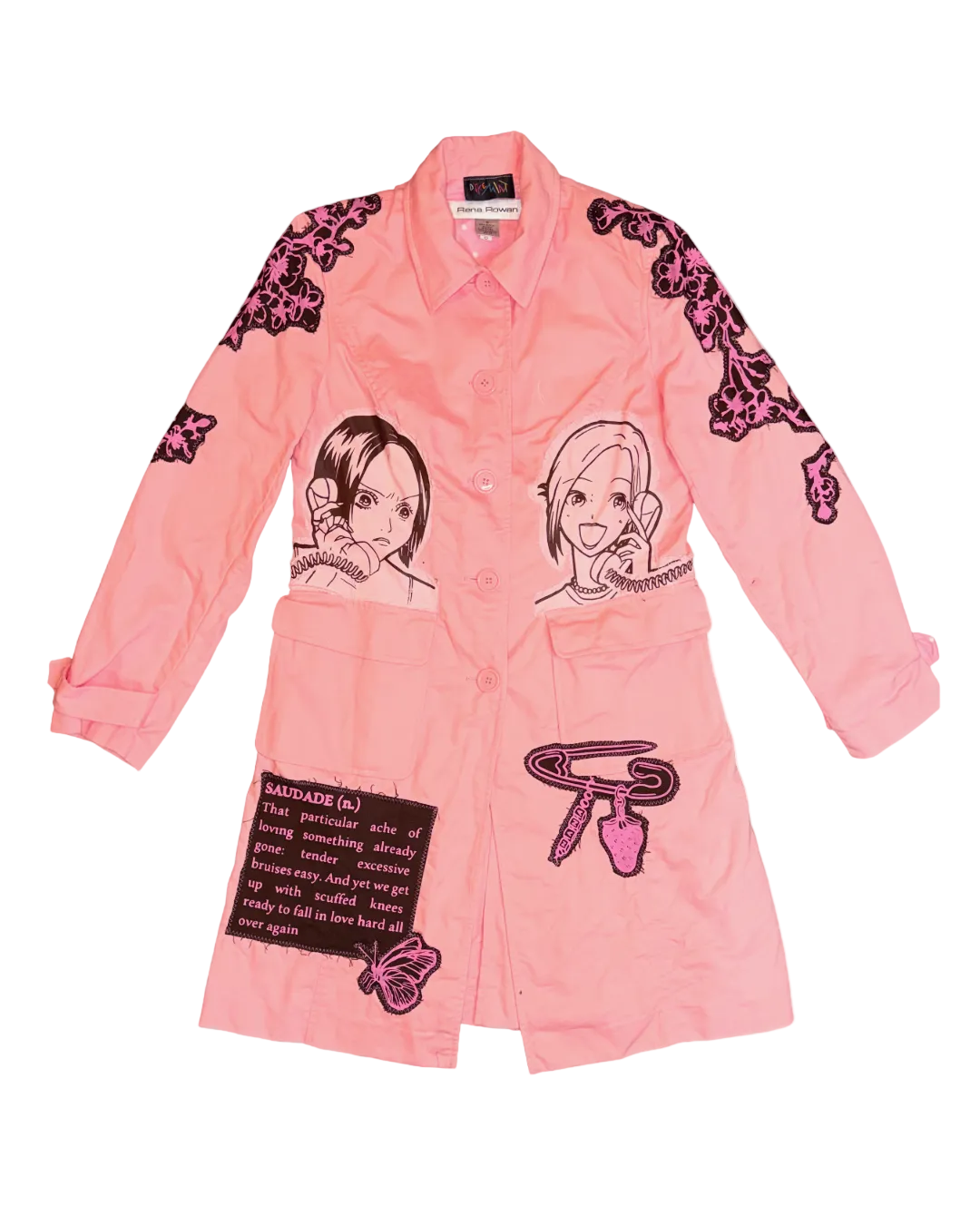 NEAPOLITAN CHERRY BLOSSOM TRENCH