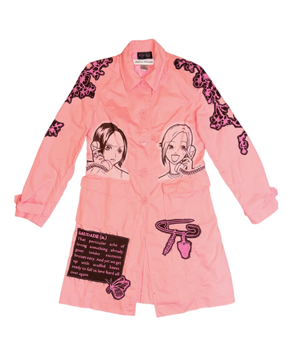 NEAPOLITAN CHERRY BLOSSOM TRENCH