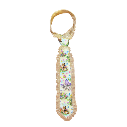 WHIMSY KITTY RUFFLE TIE