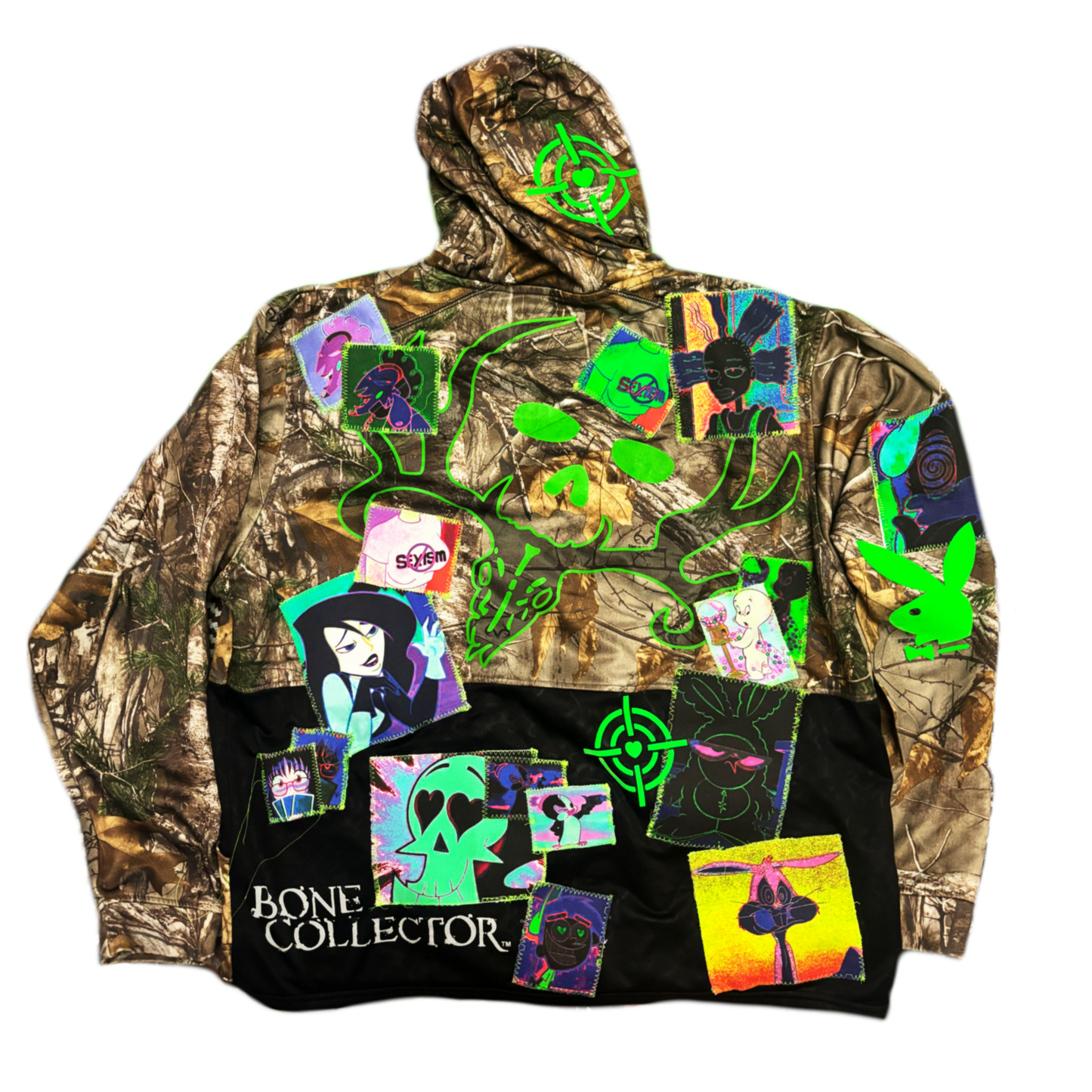 SIMP 4 GOTHS CAMO BONE COLLECTOR HOODIE