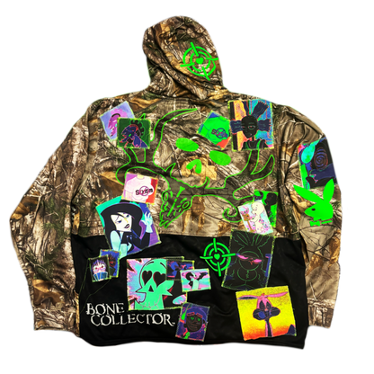 SIMP 4 GOTHS CAMO BONE COLLECTOR HOODIE