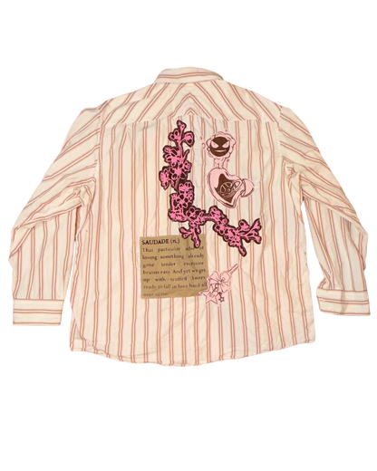 STRIPED NEAPOLITAN COWBOY BUTTON DOWN