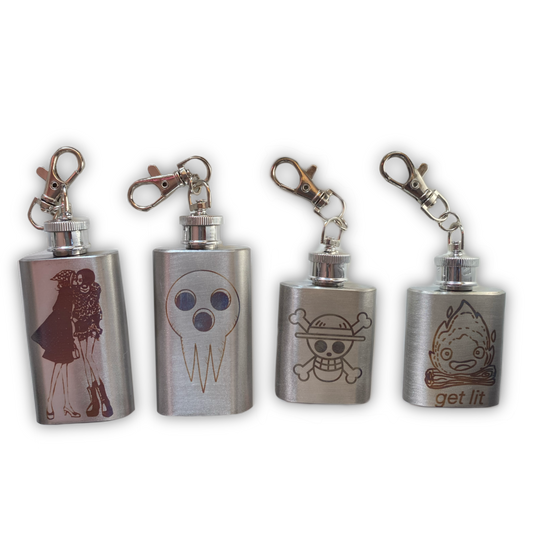 Custom Engraved KeyChain Flasks