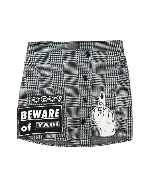 BEWARE OF YAOI B&W SKIRT