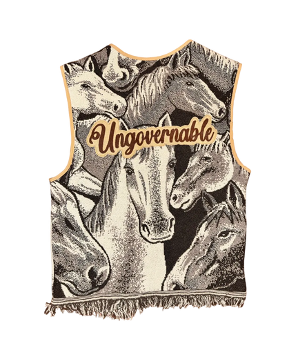 UNGOVERNABLE STALLION TAPESTRY VEST