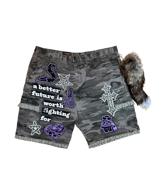 PURPLE NIGHTCORE CAMO PANTS