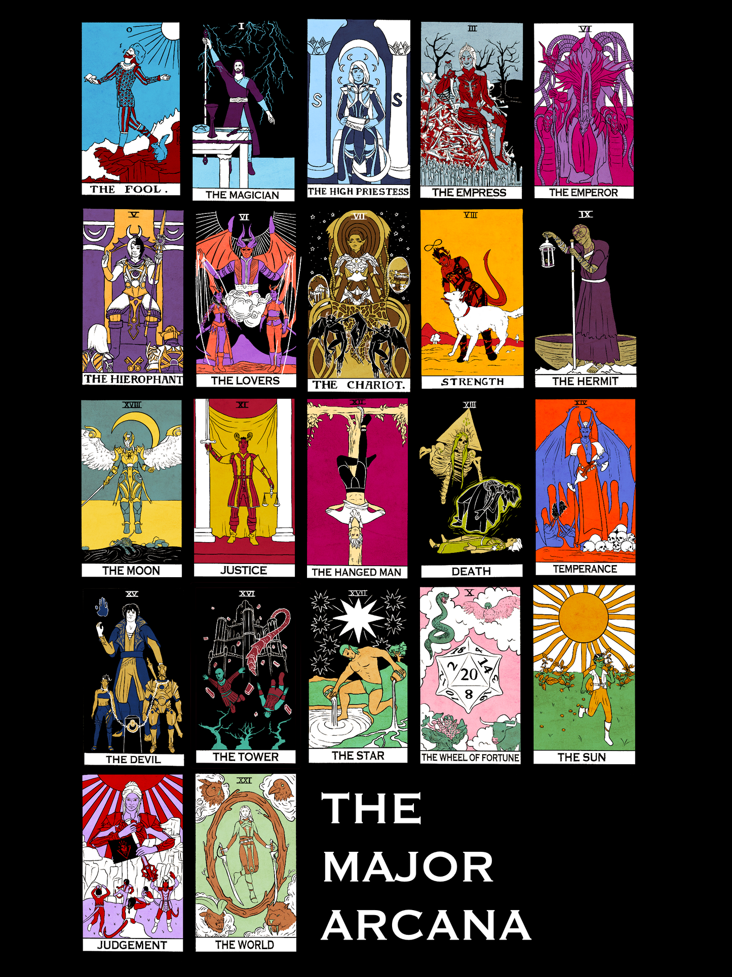 TRADITIONAL STYLE BGDND TAROT CARDS