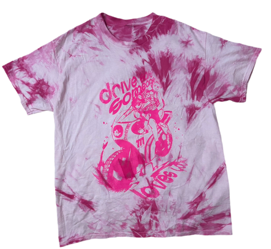 DRIVE SAFE SOMEONE LOVES YOU PINK TIEDYE