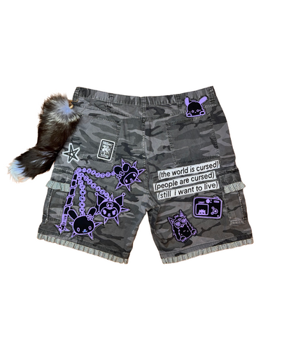 PURPLE NIGHTCORE CAMO PANTS