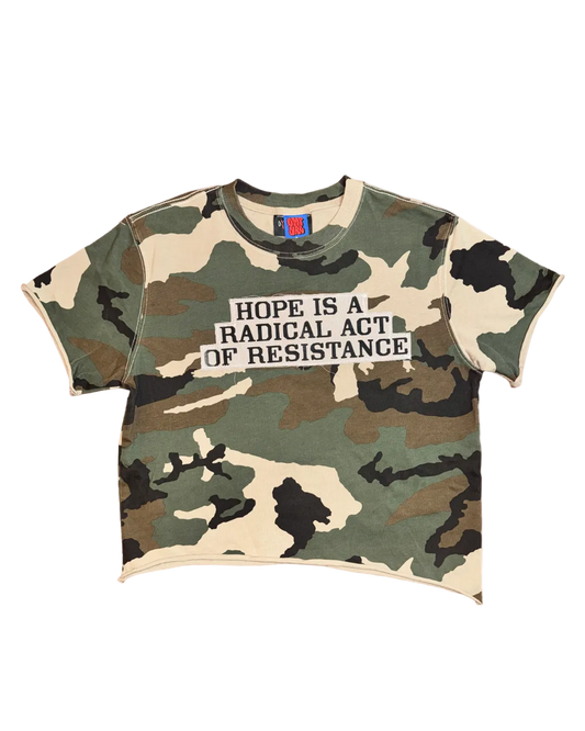 RADICAL HOPE CAMO CROP TOP