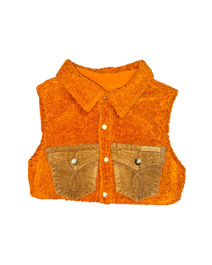 STEAL JOY SHERPA CROP VEST