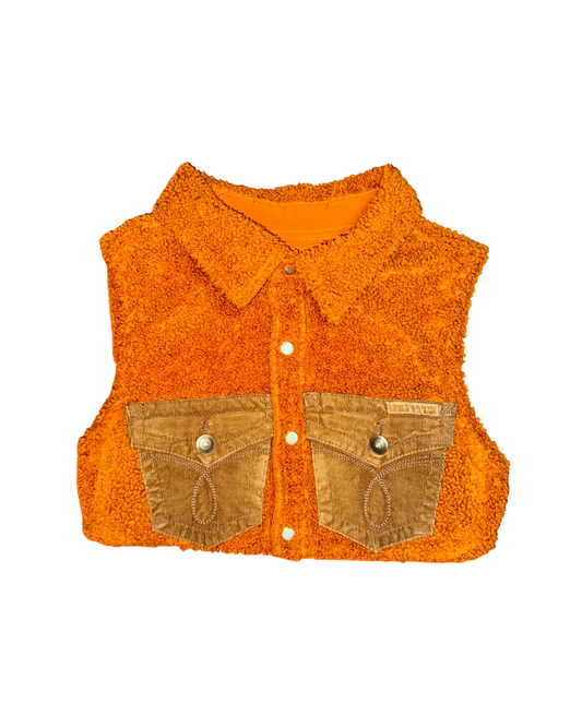 STEAL JOY SHERPA CROP VEST