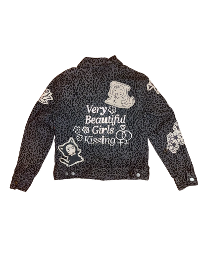 GOTH GIRL LEOPARD PRINT JACKET