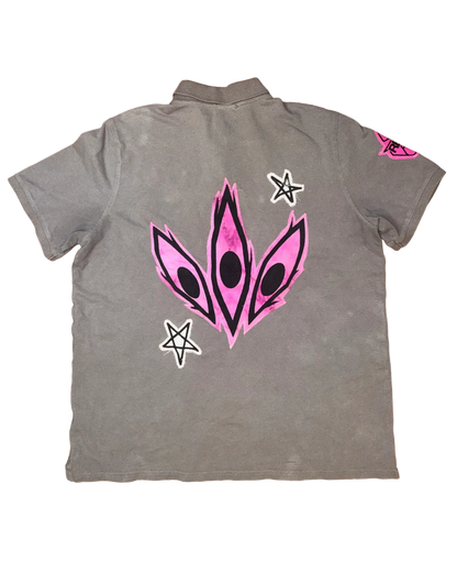 SOUL-RIO GREY & PINK POLO