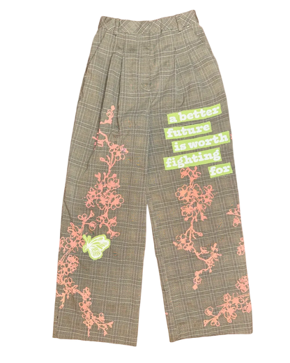WIDE LEG SAKURA GOLF PANTS