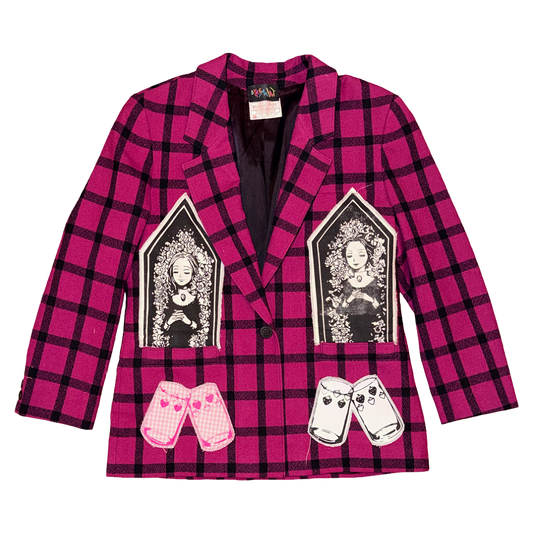 VIVI TARTAN ROOMMATES BLAZER