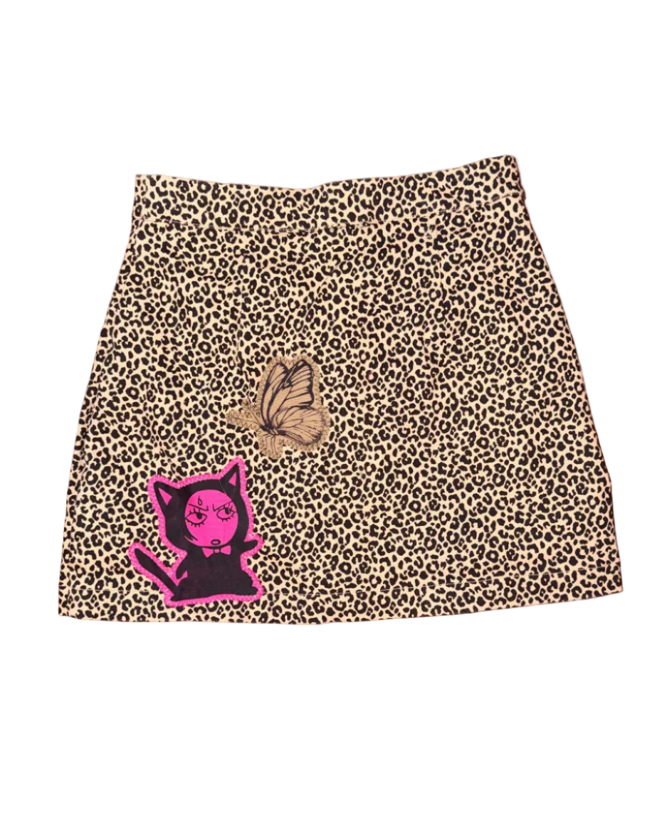 LEOPARD & FUSCHIA SKIRT