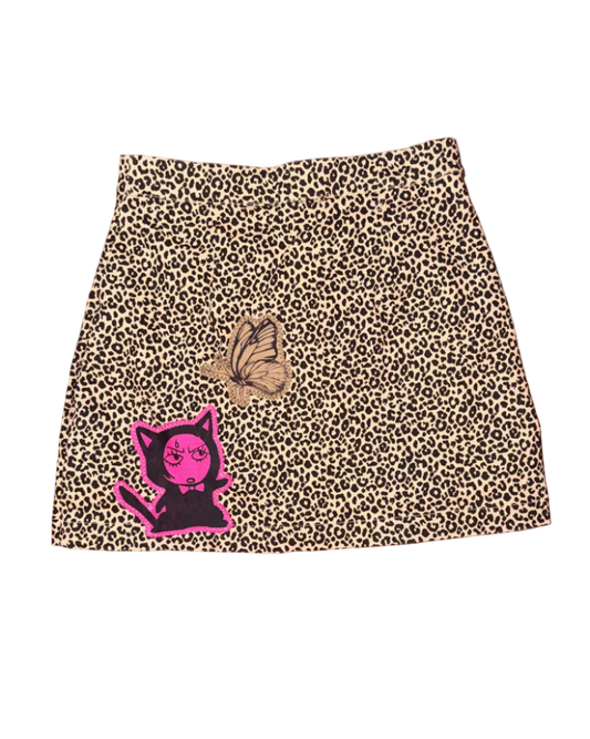 LEOPARD & FUSCHIA SKIRT
