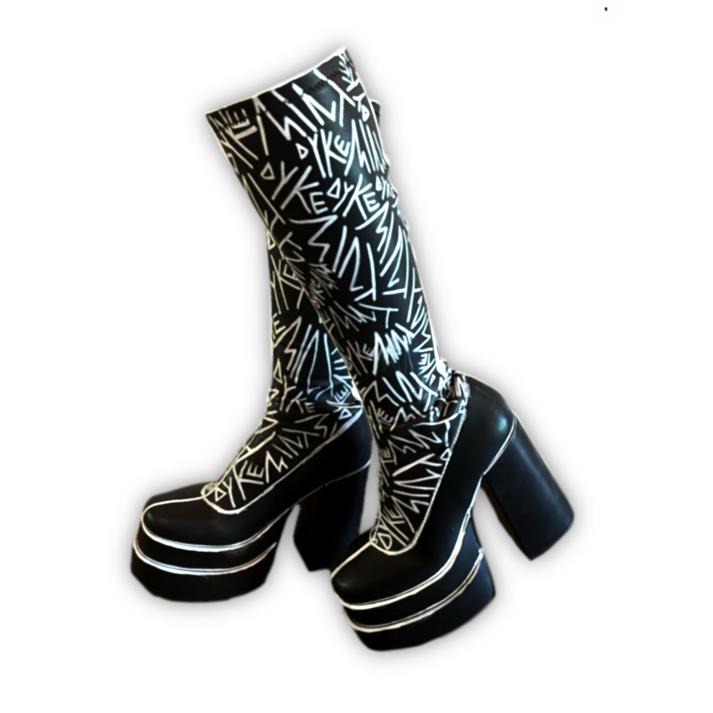 DYKEMINT NOIR PLATFORM BOOTS