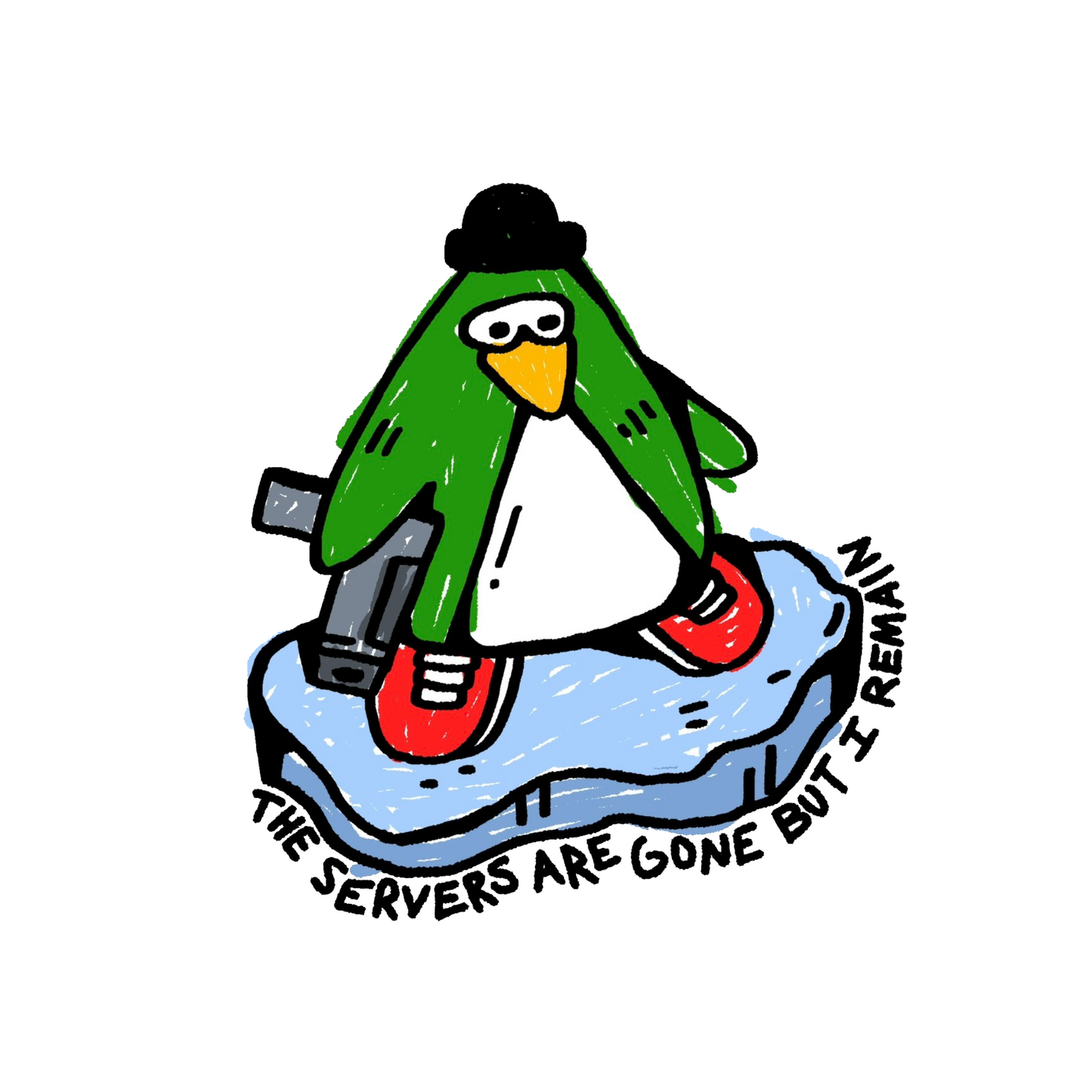 THUG PENGUIN STICKER
